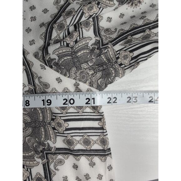 Sea Gypsies Boho Tunic Dress Women’s L White Gray Geometric Short Sleeve NWOT - Picture 9 of 16